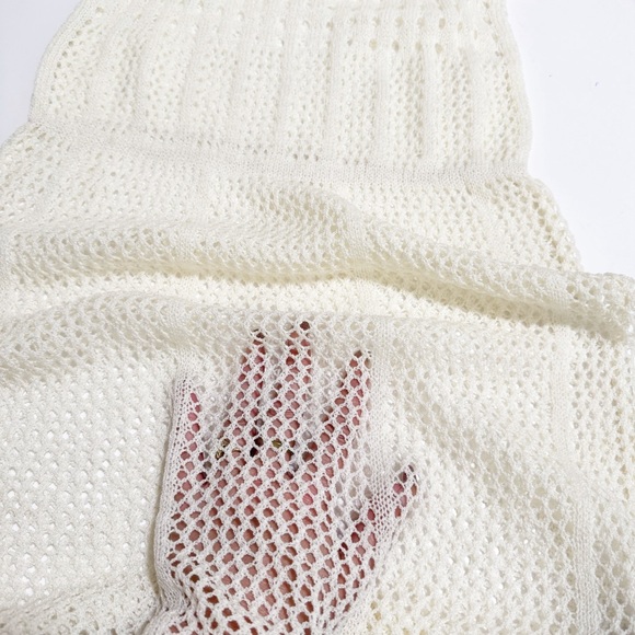 NEW POL Open Knit Crochet Tank Dress Swim Cover - Picture 8 of 14